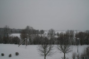 Winter in der Wetterau :: Blick vom Balkon