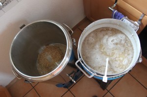 Los geht's mit dem Läutervorgang